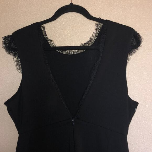 Chalk CCUSP WitchCore GoblinCore Goth Little Black lace Flare Sleeve Dress - Picture 6 of 16